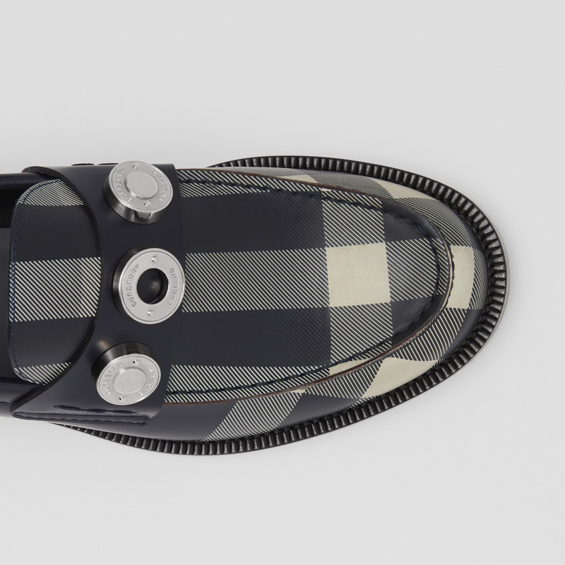 Burberry Logo Detail Check Leather Loafers – Exclusive Capsule Collection outlook