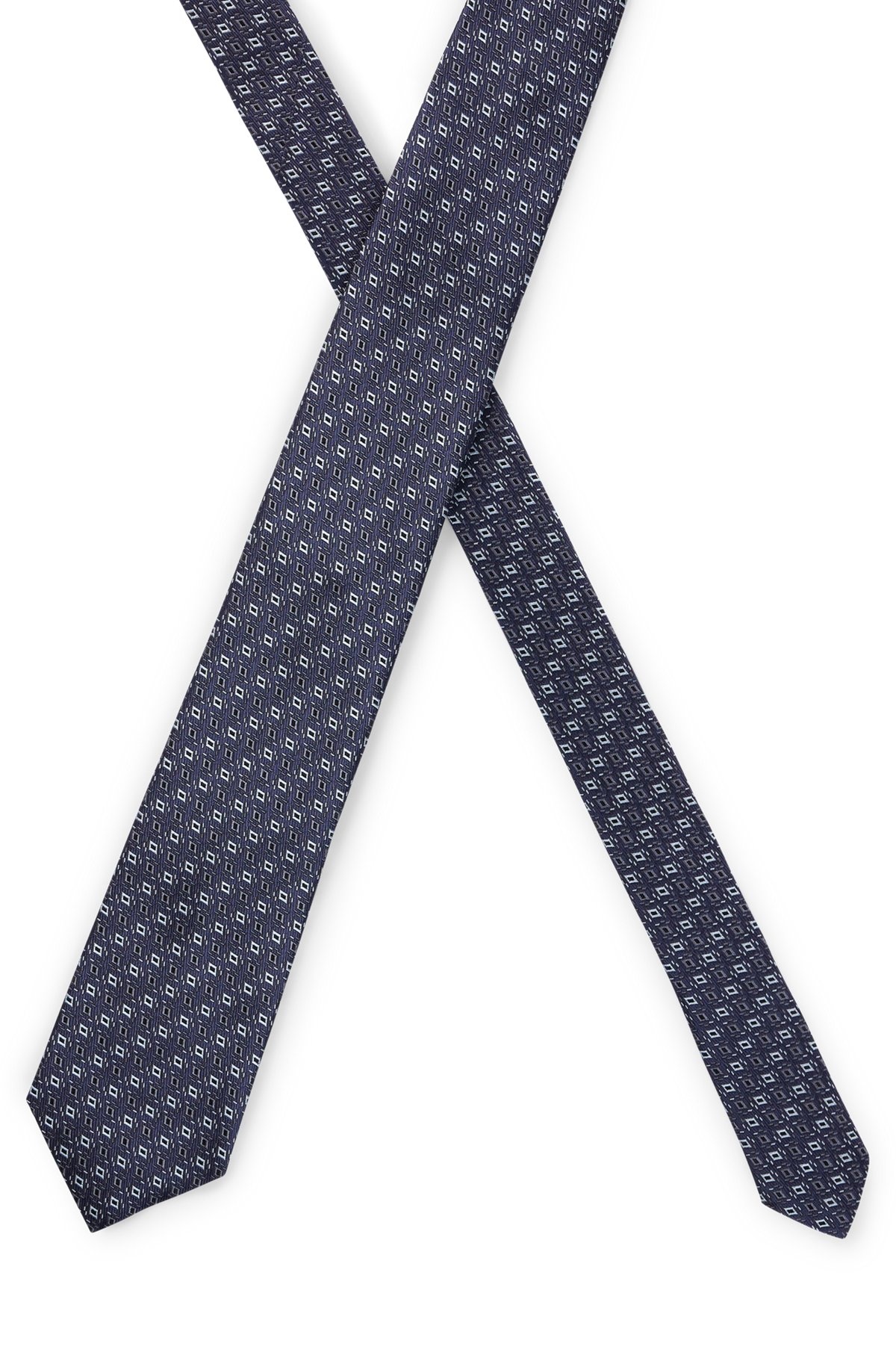 SILK TIE WITH JACQUARD PATTERN - 4