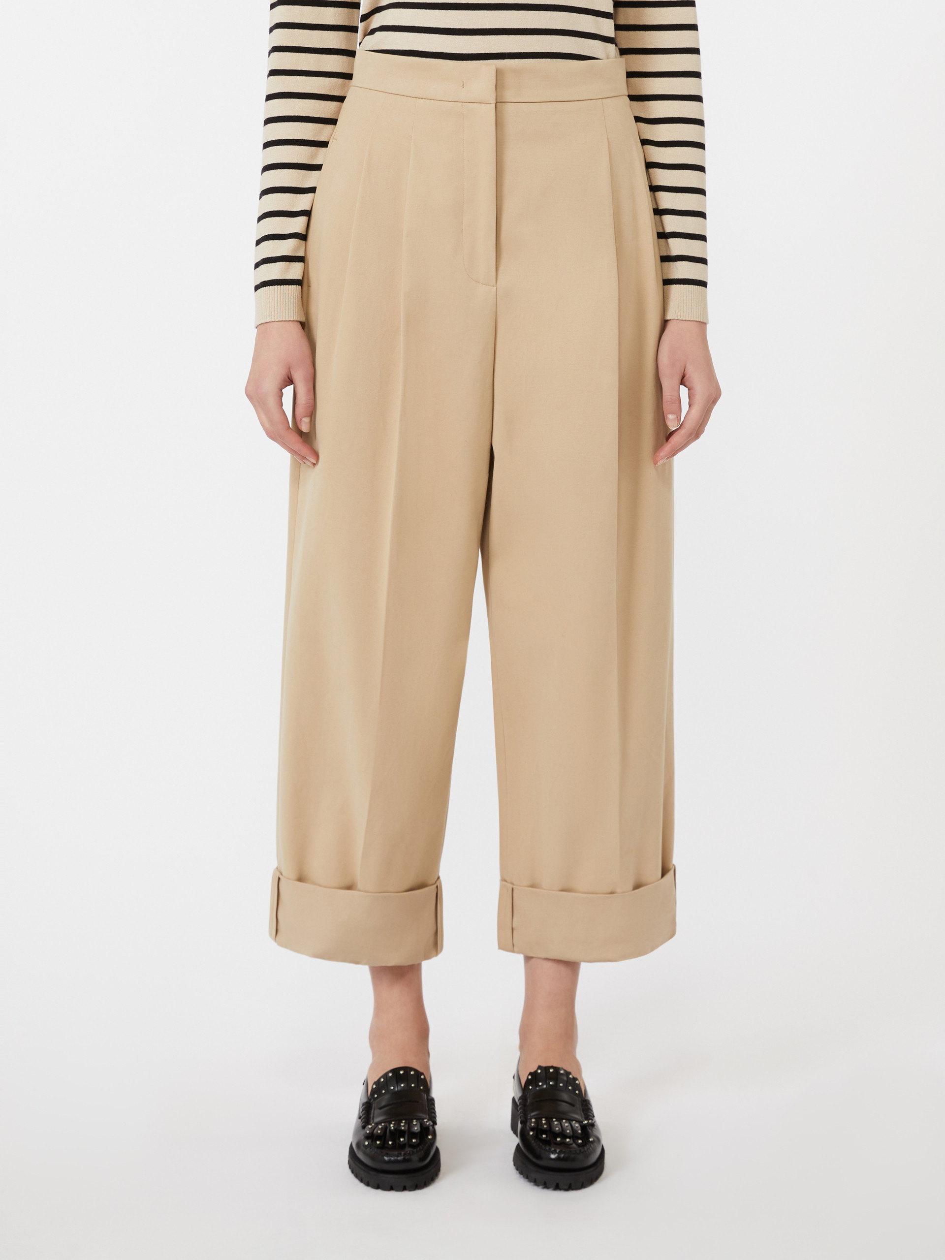 BRONZO Comfort gabardine trousers - 3
