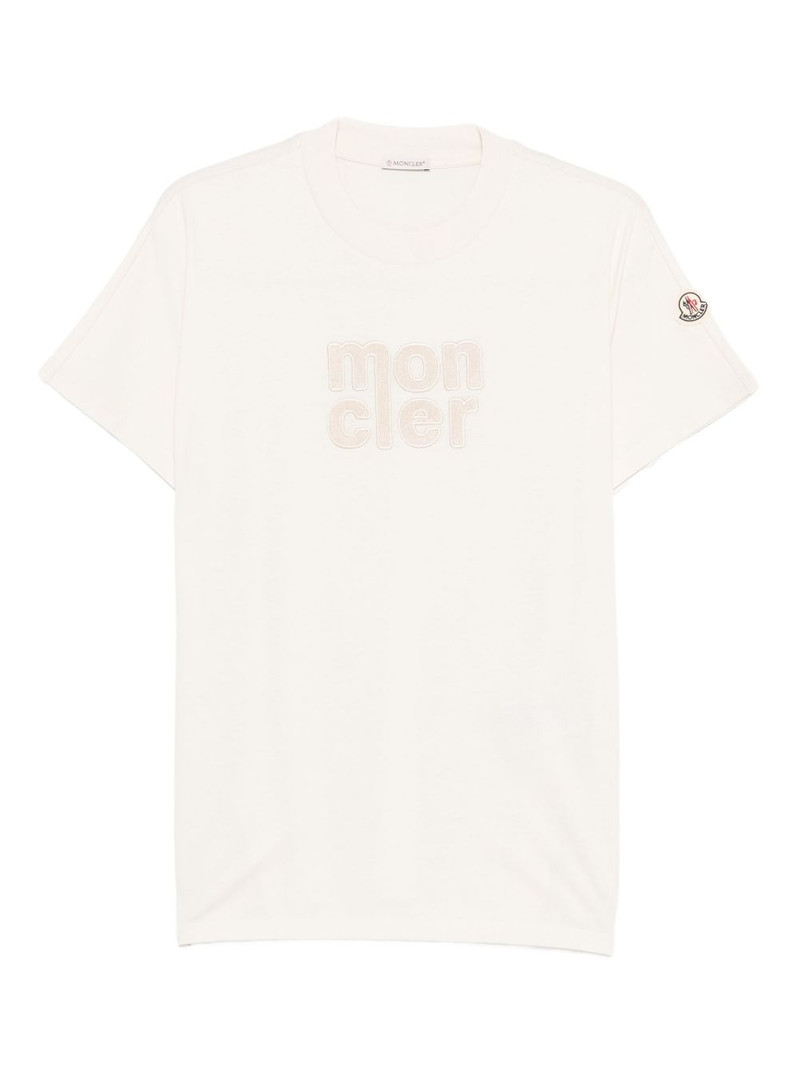logo-embroidered T-shirt 1