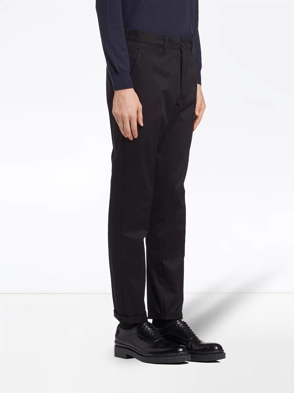 tailored gabardine trousers - 3