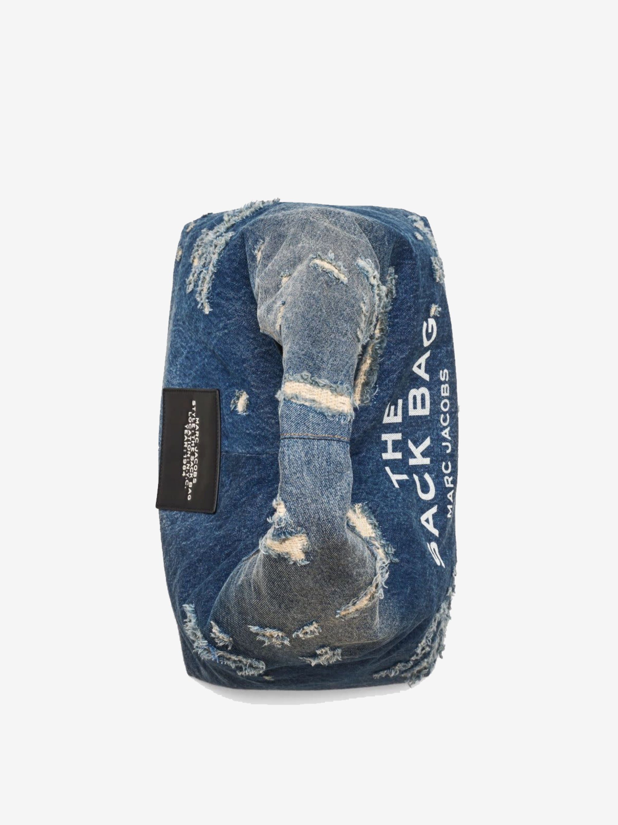 MARC JACOBS - Women Rip and Repair Denim Sack Bag - 4