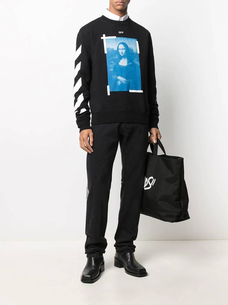 Off-White Mona Lisa print sweatshirt outlook
