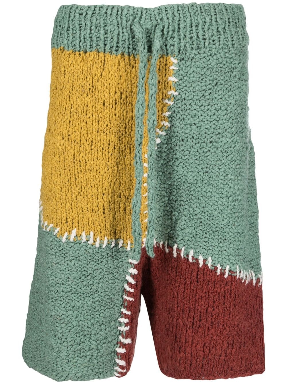 knitted organic-cotton shorts - 1