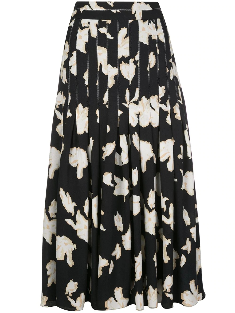 Iris print pleated skirt - 1