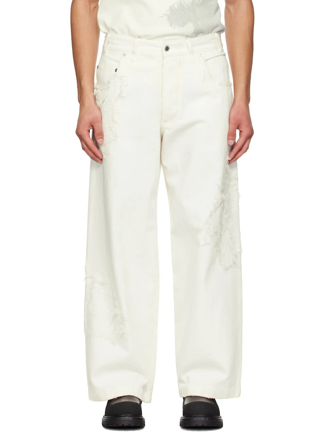 Off-White TKL Edition Faded Jeans - 1