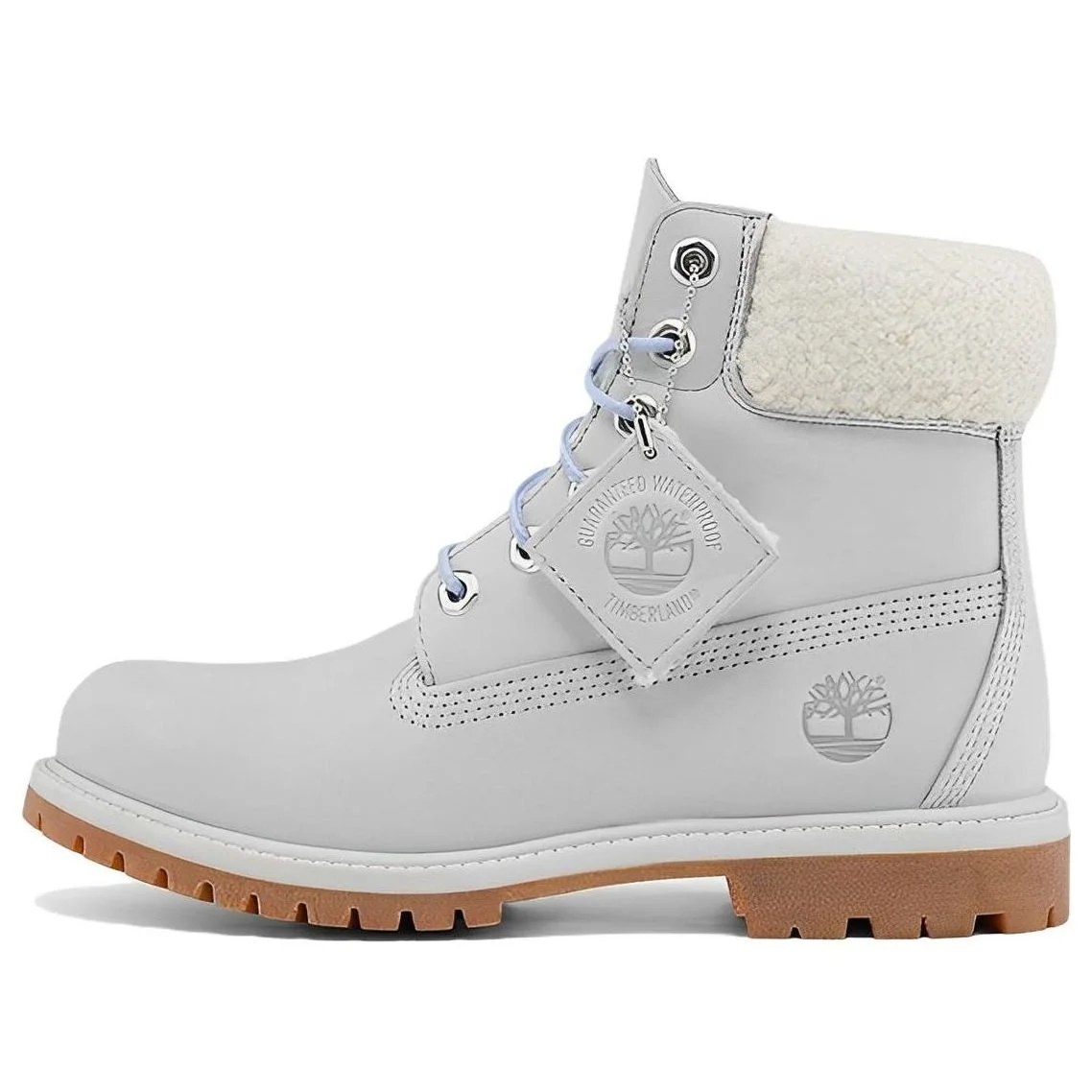 (WMNS) Timberland Premium 6 Inch Waterproof Boot 'Light Grey Nubuck' A2JR1 - 1