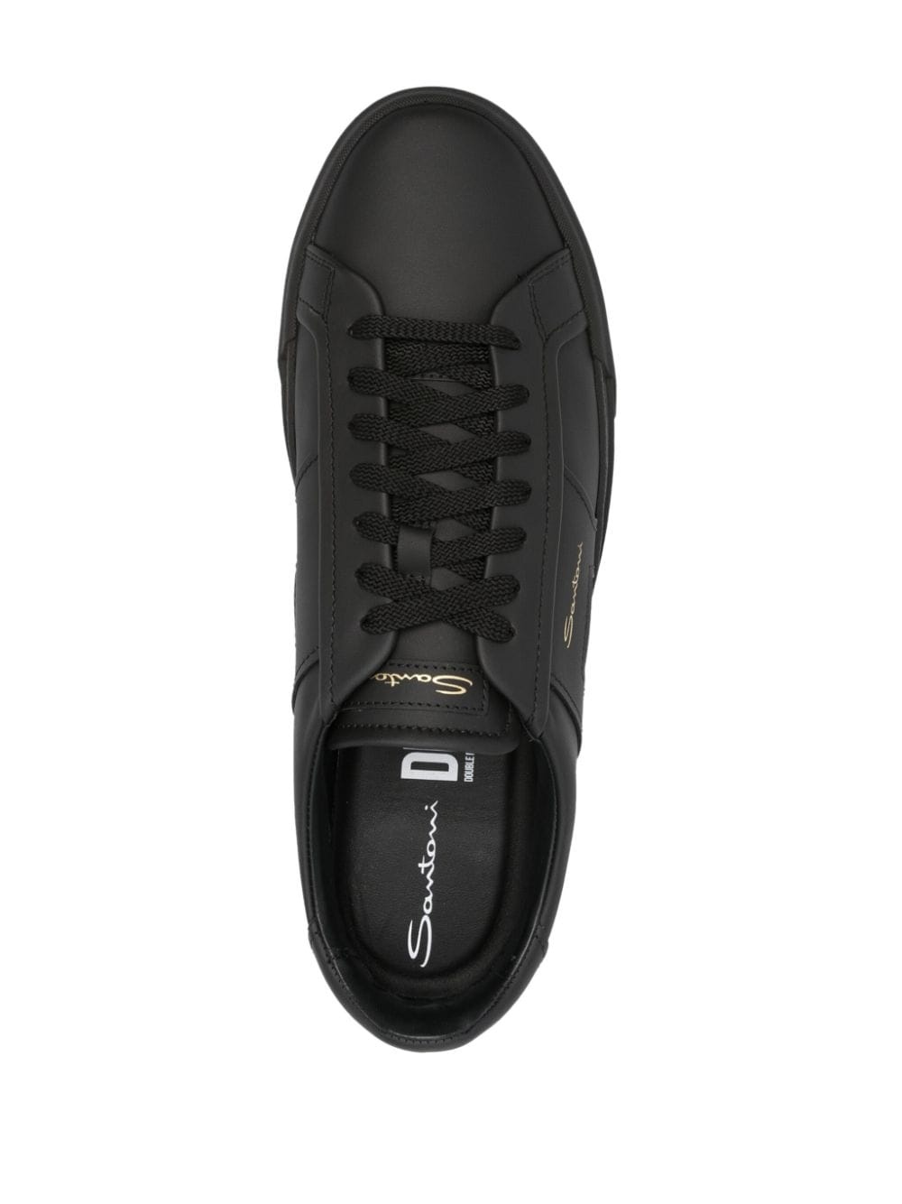 Double Buckle leather sneakers - 4