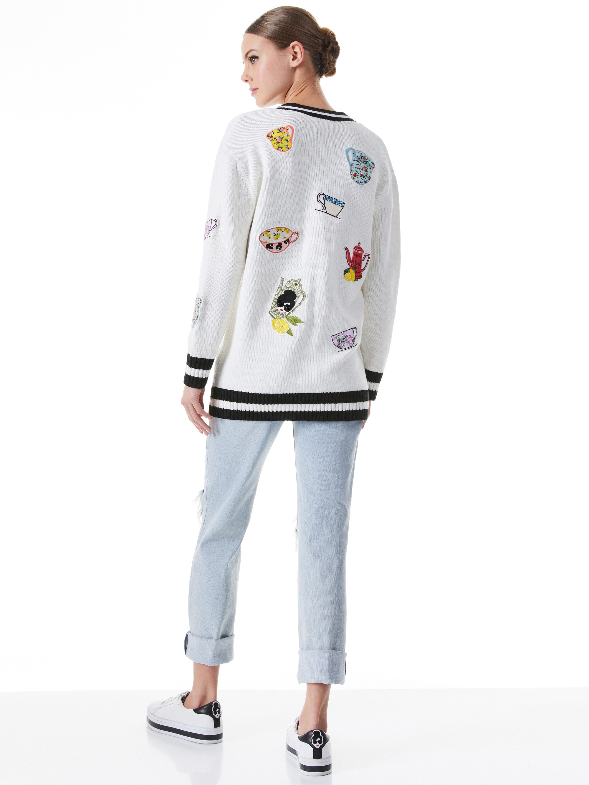 BRADFORD EMBROIDERED GRANDPA CARDIGAN - 3