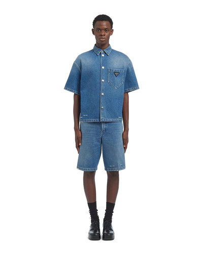 Prada Organic denim shirt outlook