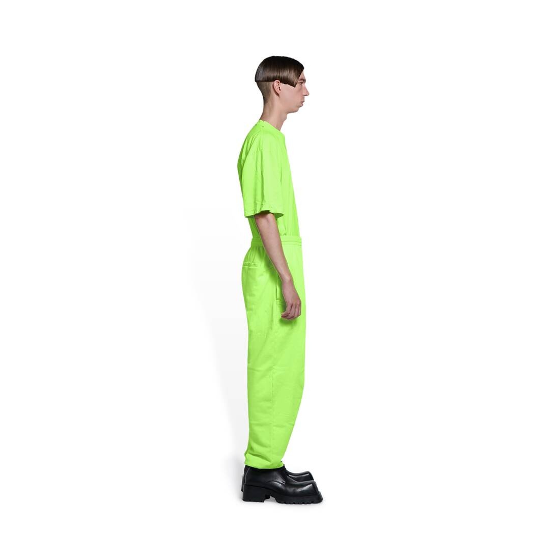 Balenciaga Music Acid Arab Merch Stretch Knee Pants in Fluo Green - 4