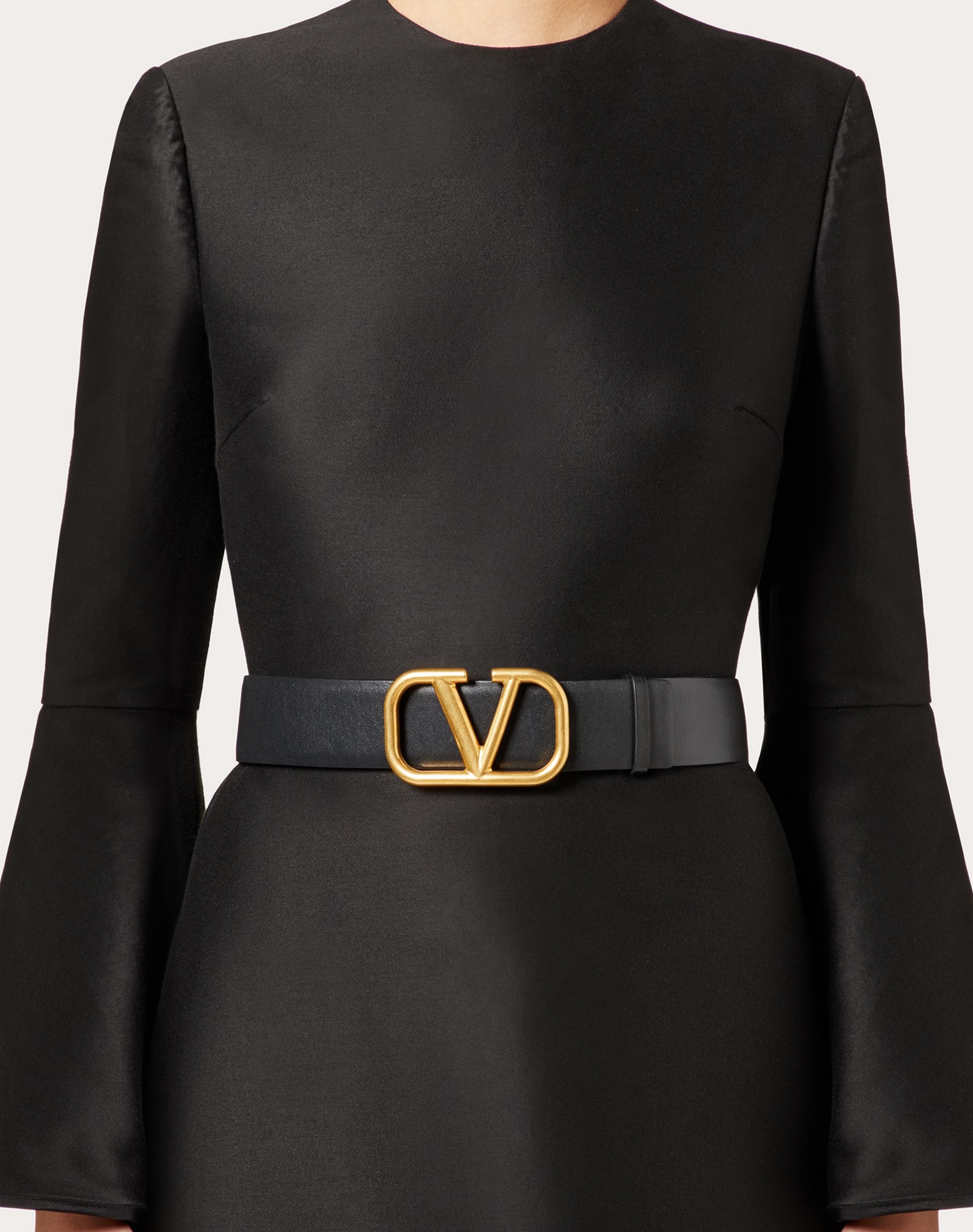 REVERSIBLE VLOGO SIGNATURE BELT IN Shiny CALFSKIN 40MM - 5