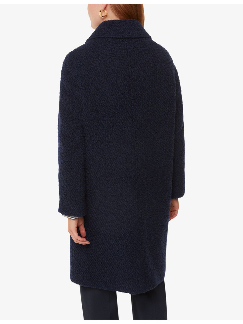 Romy collared boucle wool-blend coat 4