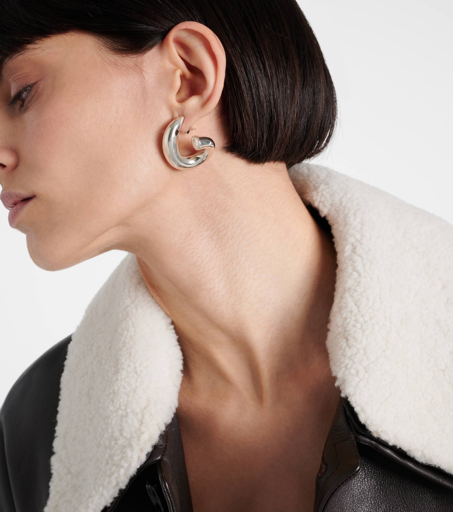 Sterling silver hoop earrings - 3