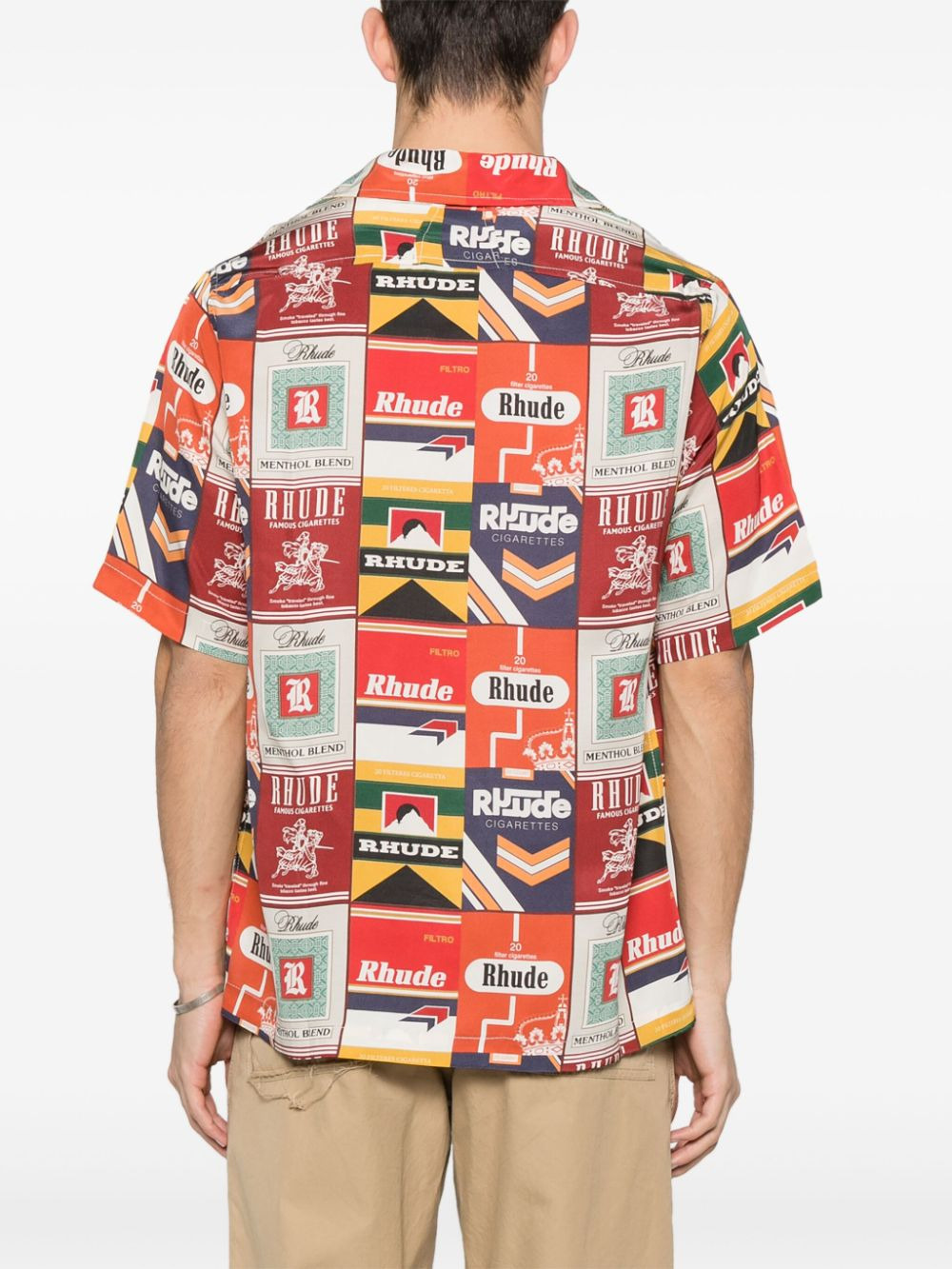 Rhude Men Silk Shirt - 4