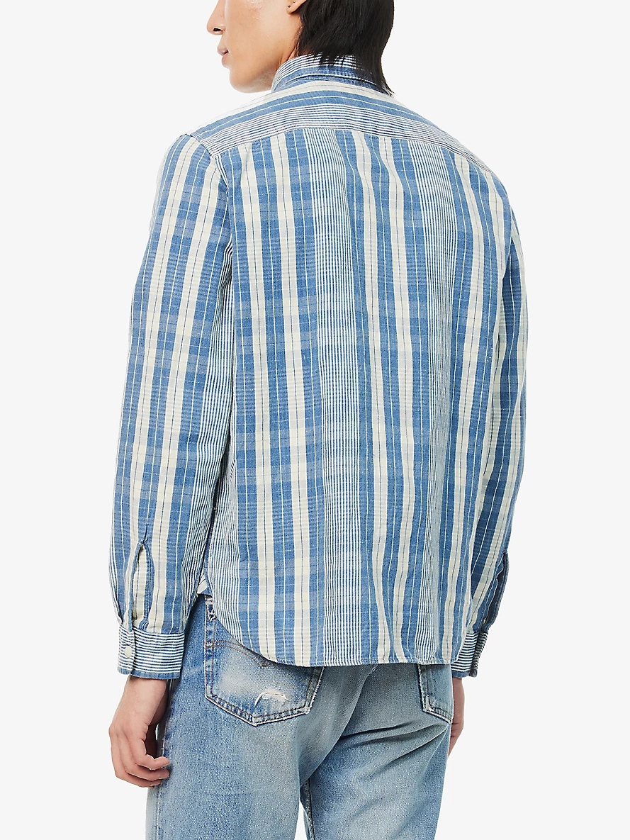 Farrell checked cotton and linen-blend shirt - 4