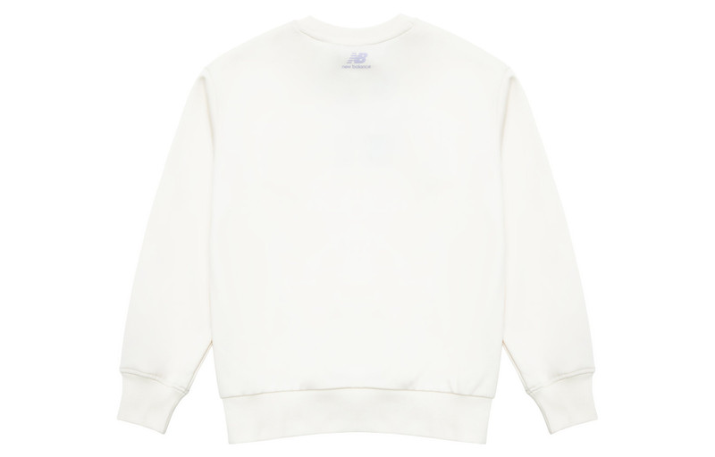 New Balance New Balance Logo Print Pullover 'White Purple' 5CD12152-IV outlook