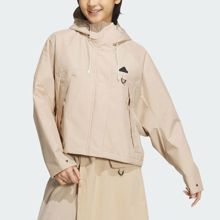(WMNS) adidas City Escape Woven Jacket 'Beige' JE8591 - 2