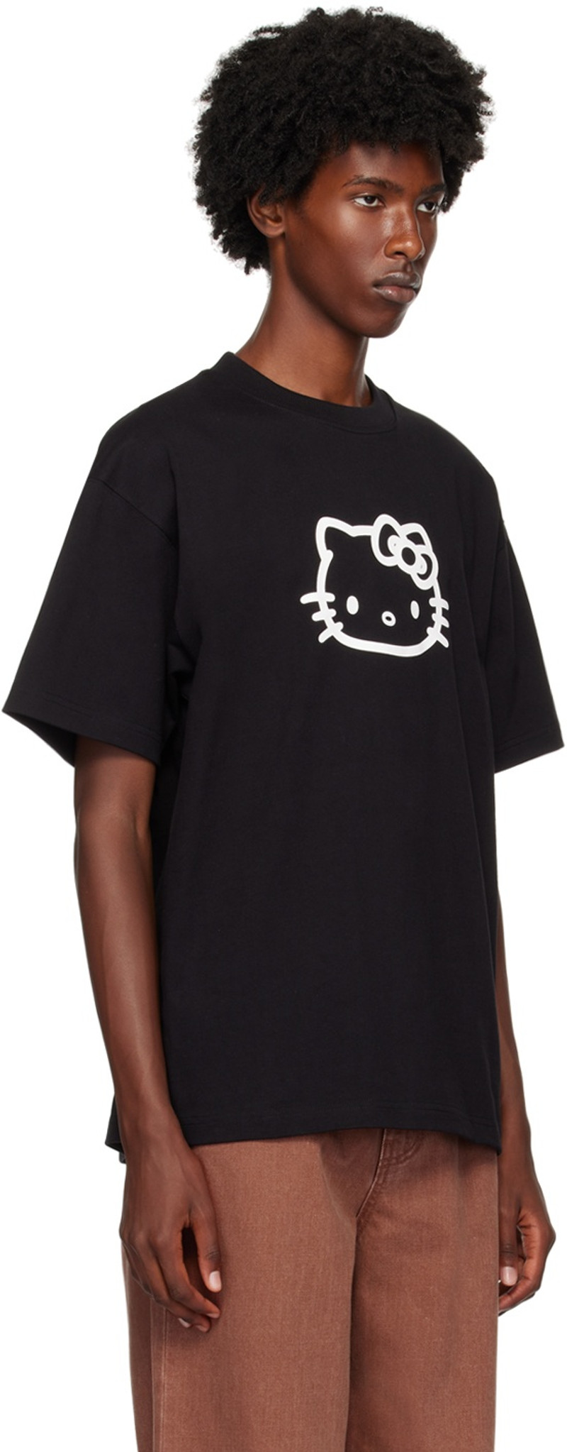 soulland Black HK Kitty Kai T-Shirt outlook