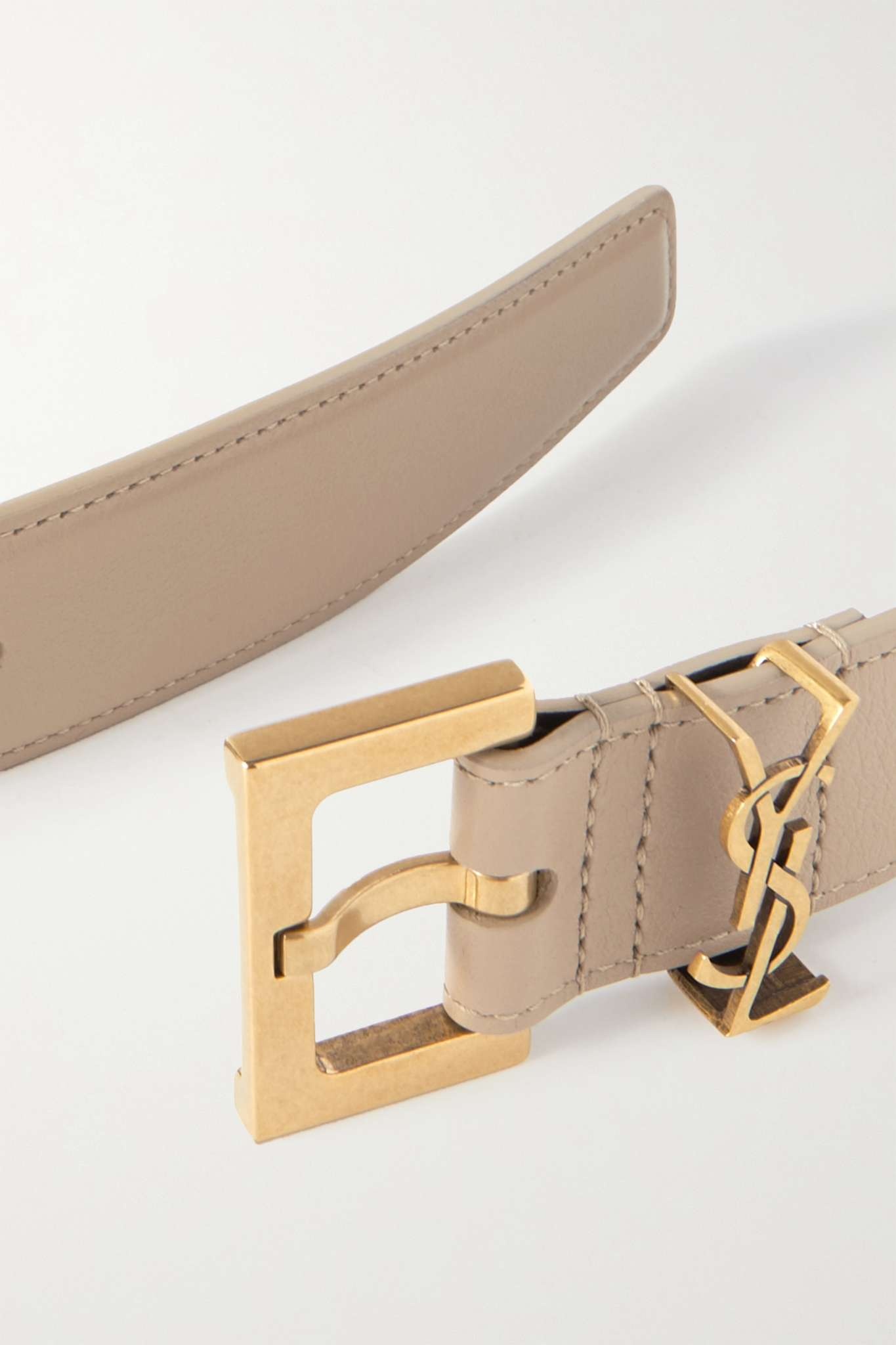 Monogramme leather belt - 3