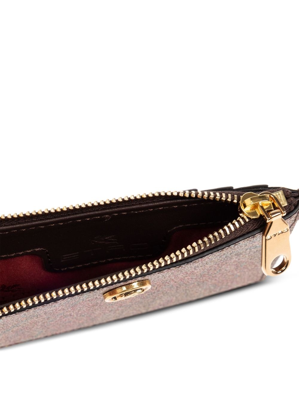 paisley-pattern card holder - 4