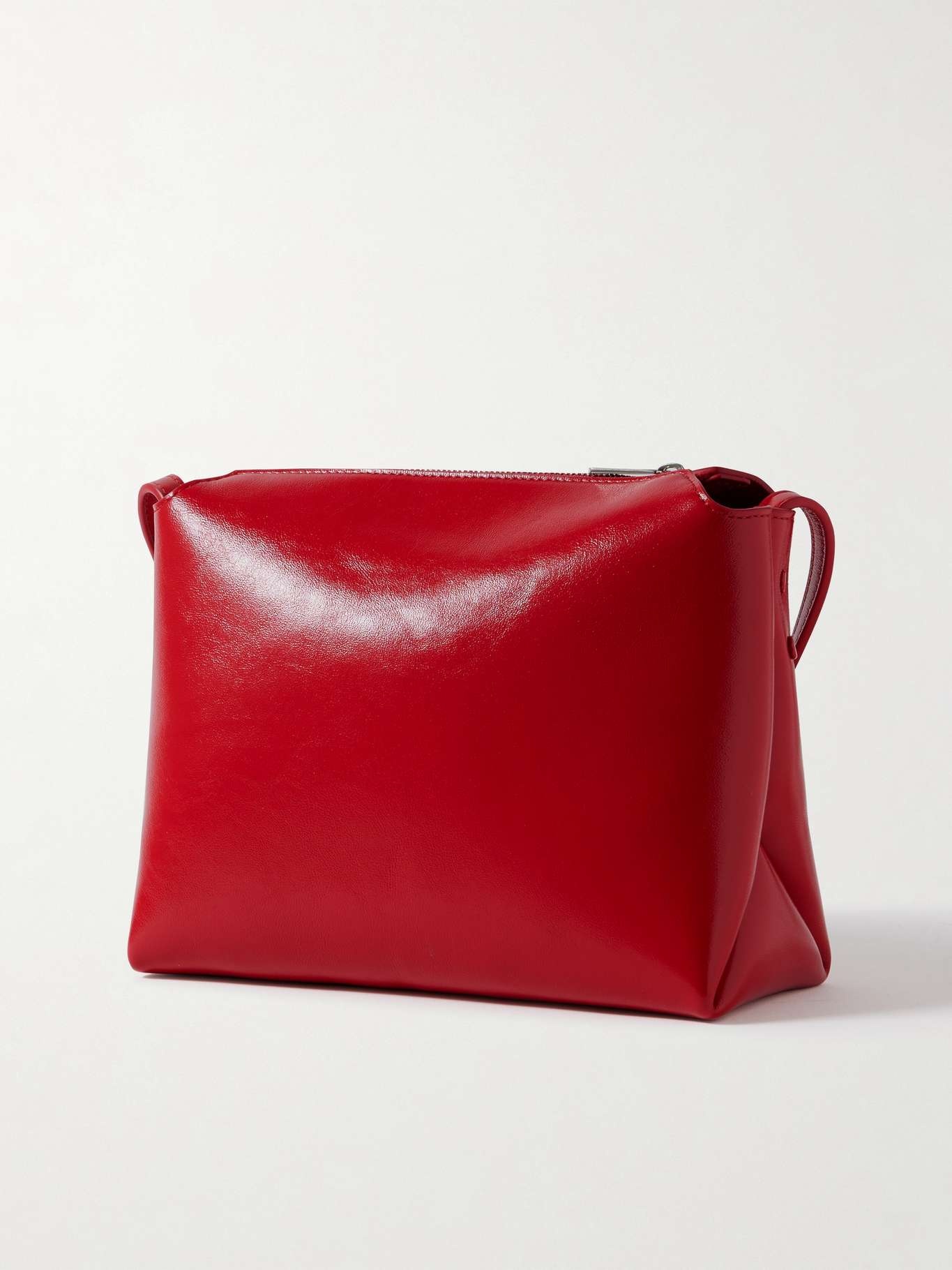 Lina medium leather shoulder bag Red - 3