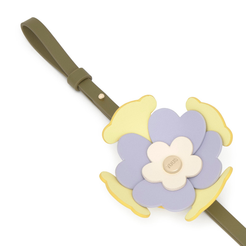 TOUS Charm key ring with green and yellow flower TOUS Icons outlook