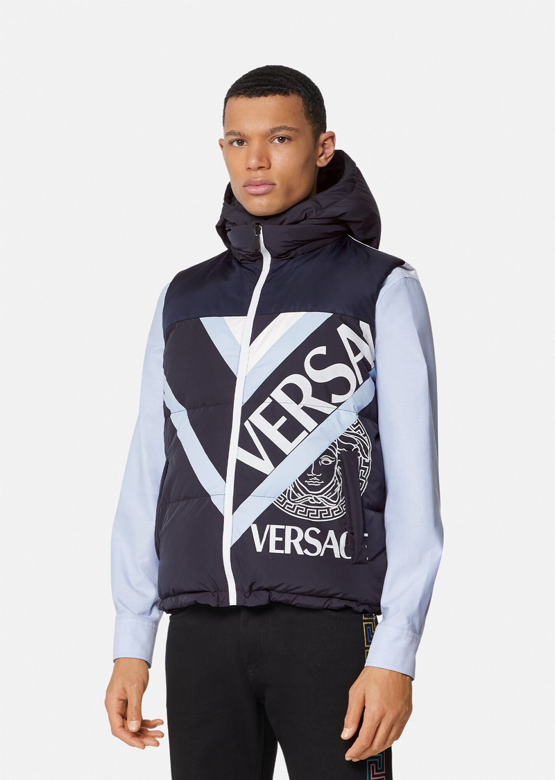 VERSACE Logo Puffer Vest outlook