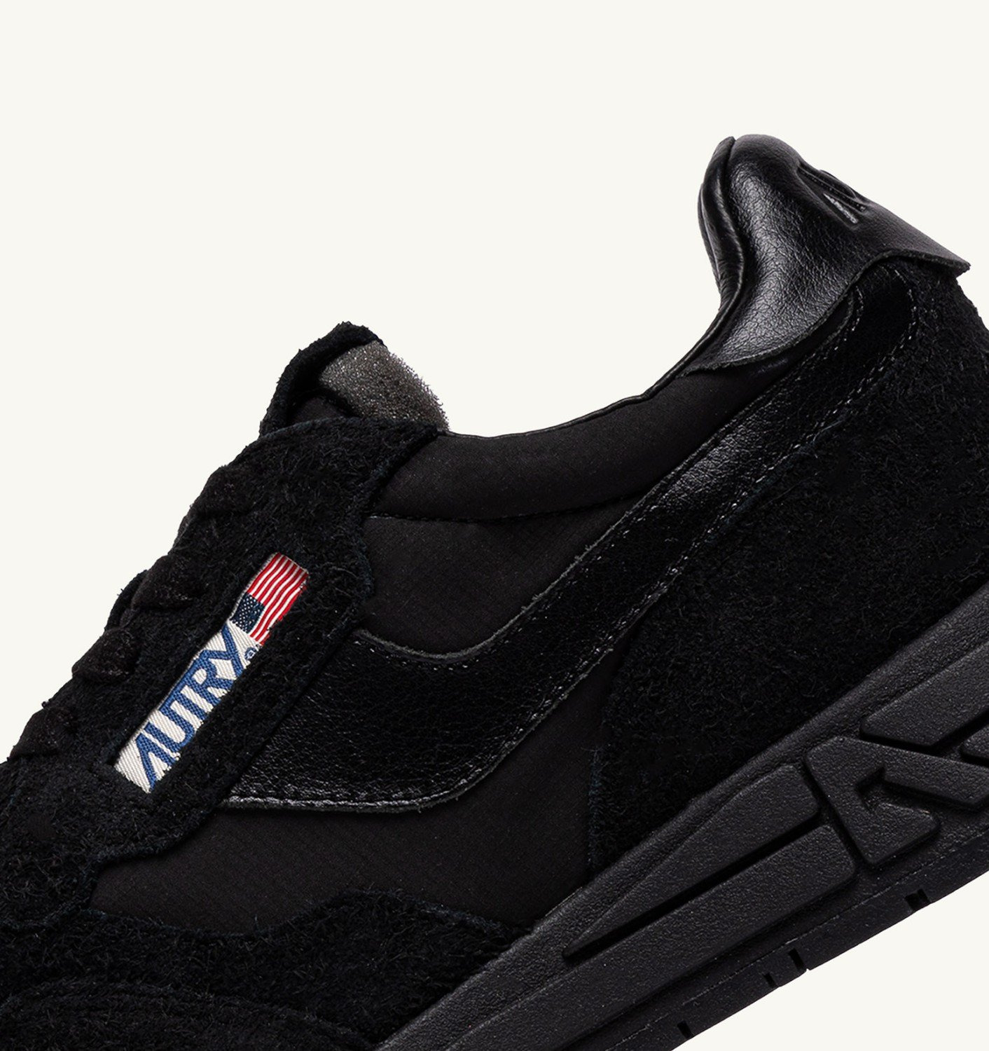 REELWIND LOW SNEAKERS IN BLACK NYLON AND SUEDE - 6