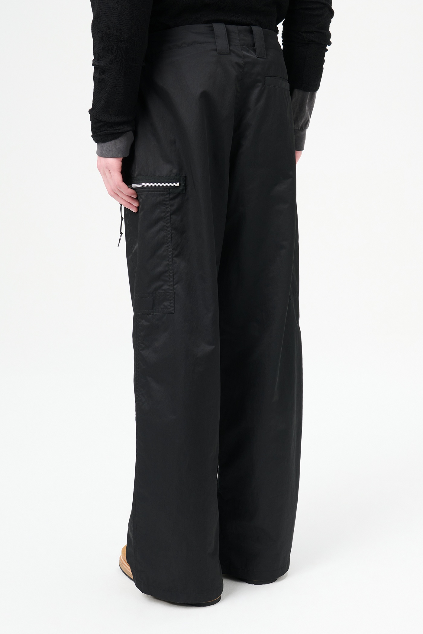 Tactical Cargo Black High Gloss Sateen - 6