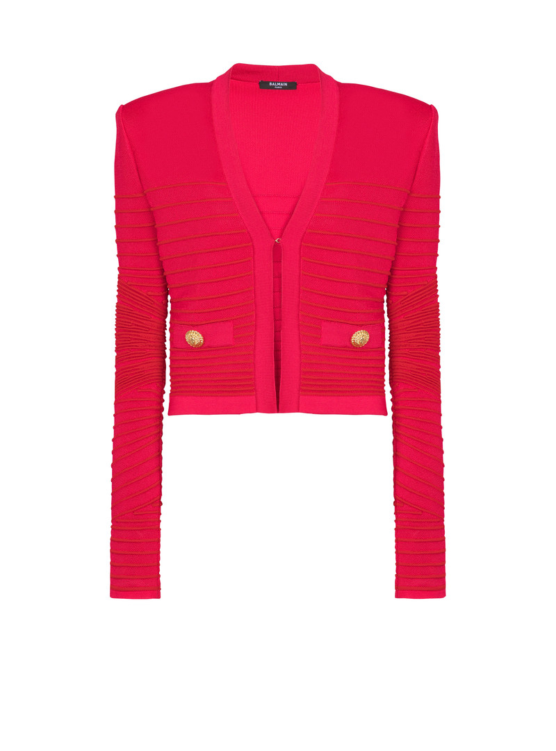 Edge to edge knit cardigan - 1