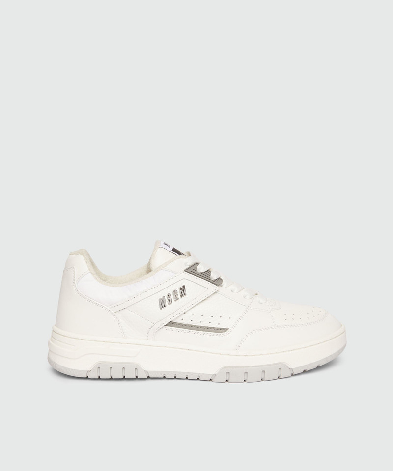 White leather RCK sneakers with MSGM lettering - 1