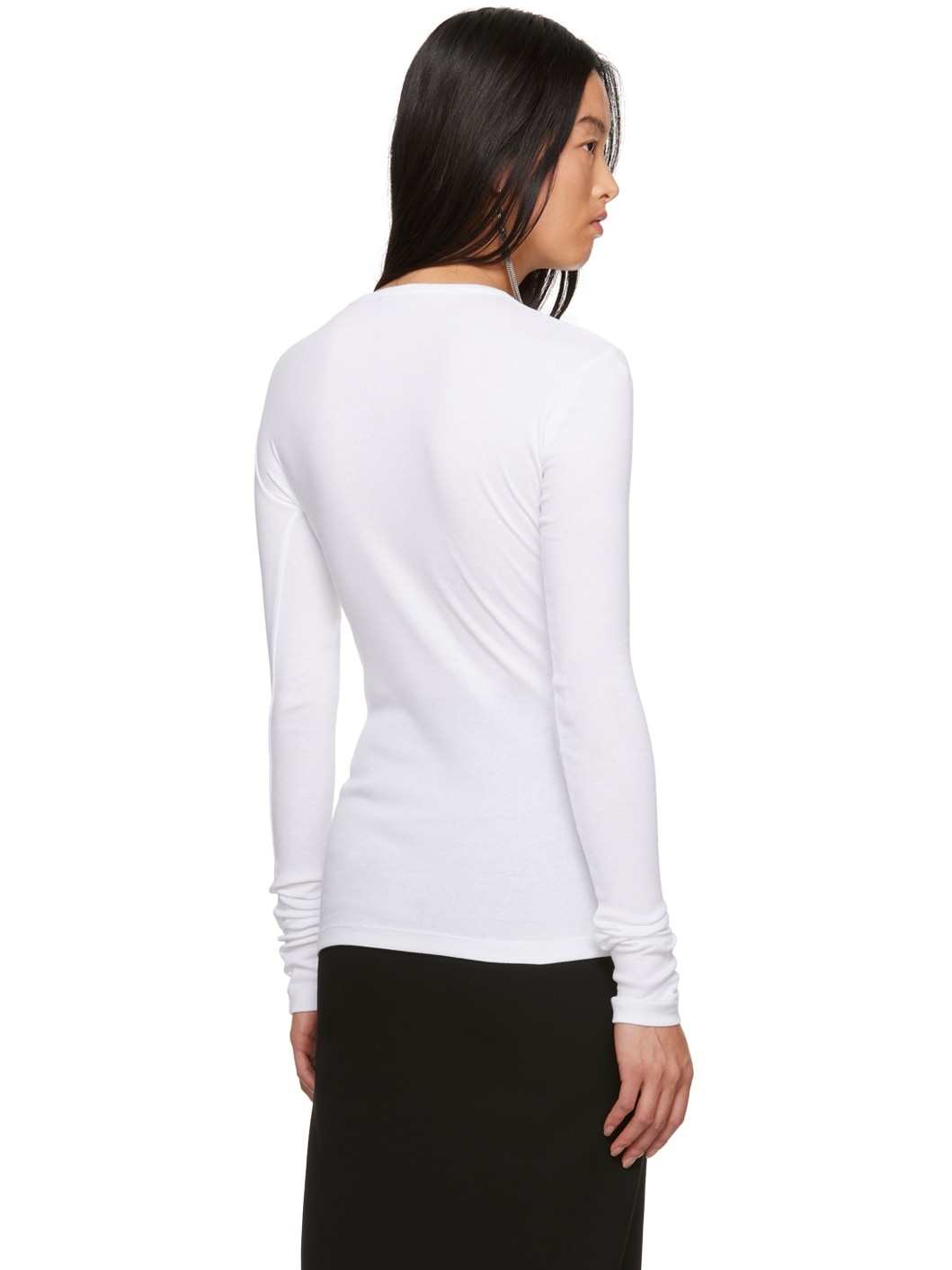 White Fiene Long Sleeve T-Shirt - 3