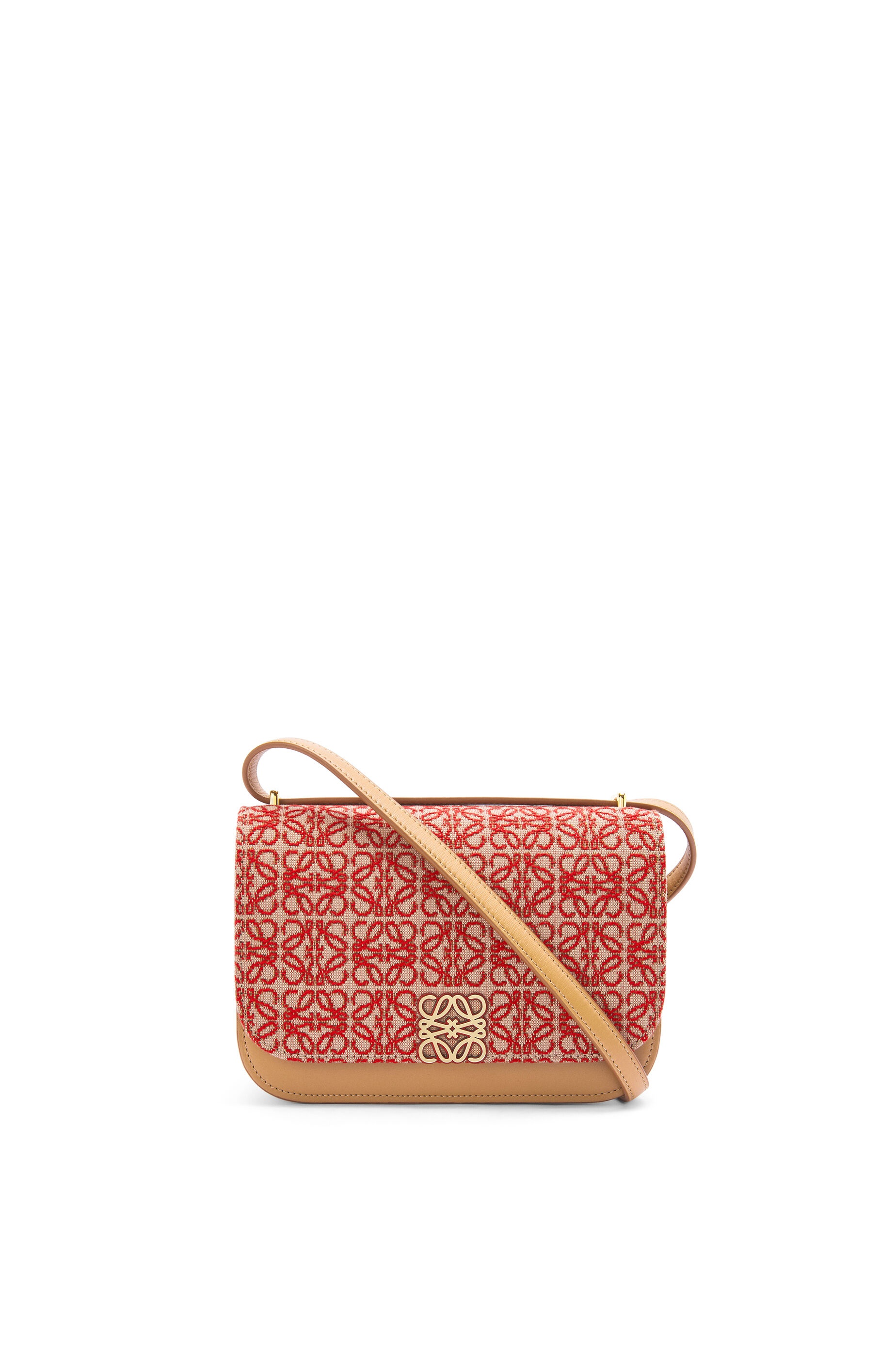 Small Goya bag in Anagram jacquard and calfskin - 1