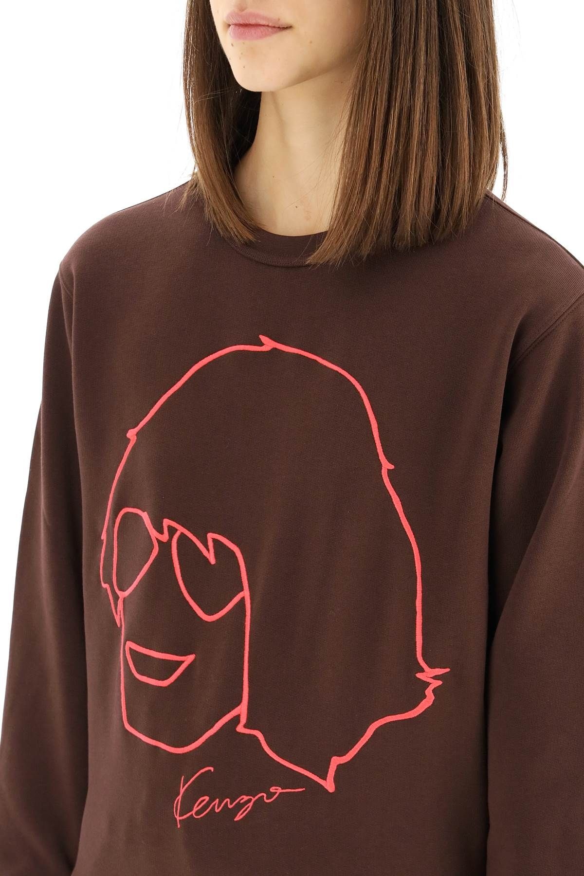 KENZO TAKADA EMBROIDERED SWEATSHIRT - 5