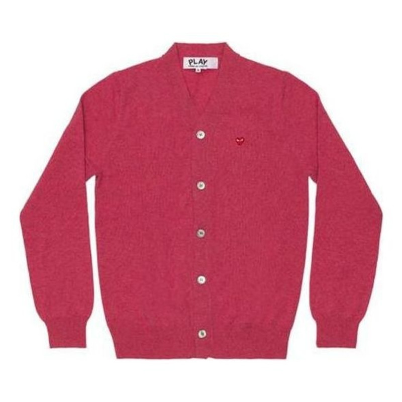 COMME des GARCONS PLAY Small Heart Cardigan 'Pink' AZ-N080-051-4 - 1