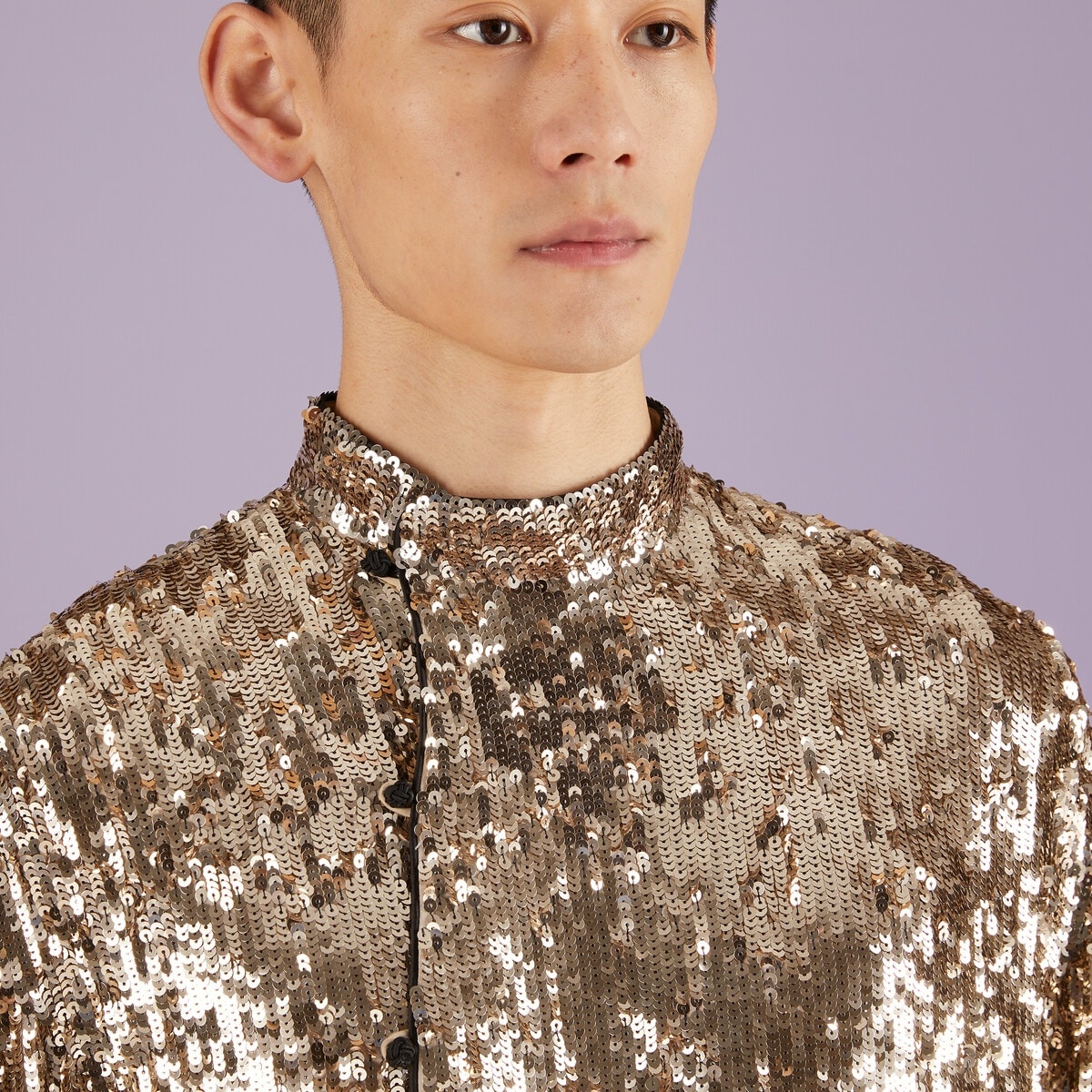 GUCCI Sequin embroidered shirt | REVERSIBLE