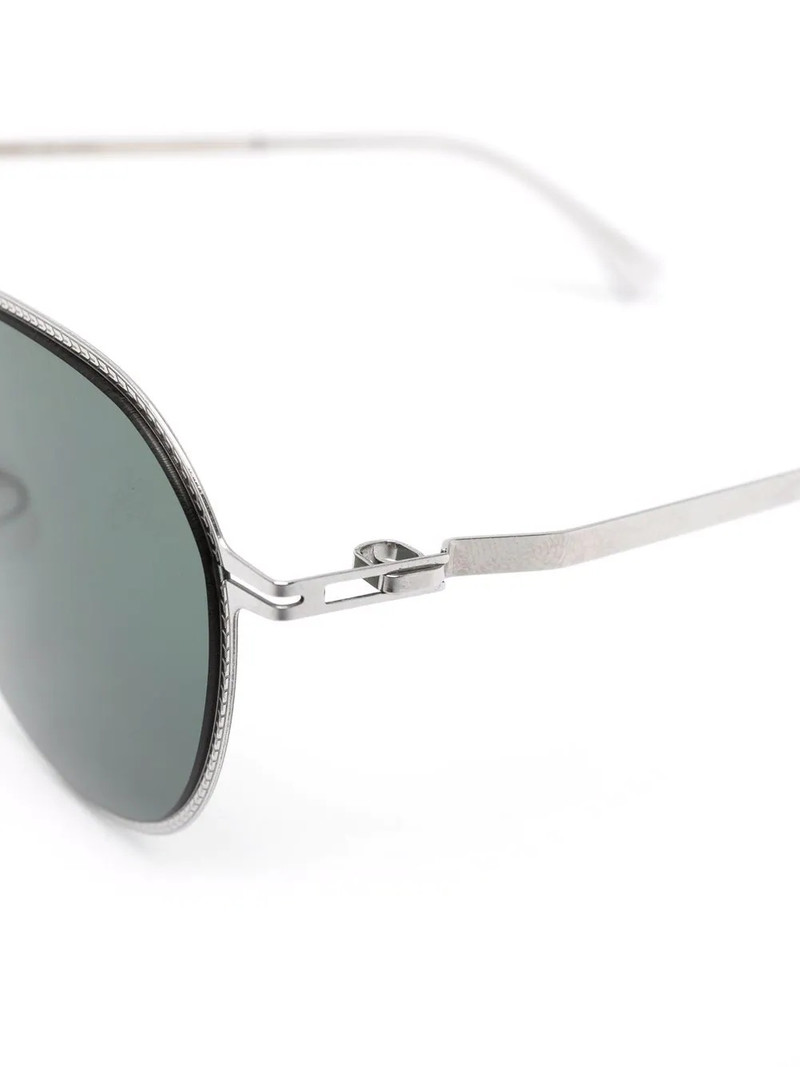 round-frame green-tinted sunglasses 3