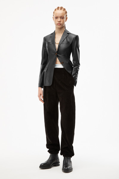 Alexander Wang SINGLE BREASTED LEATHER BLAZER outlook