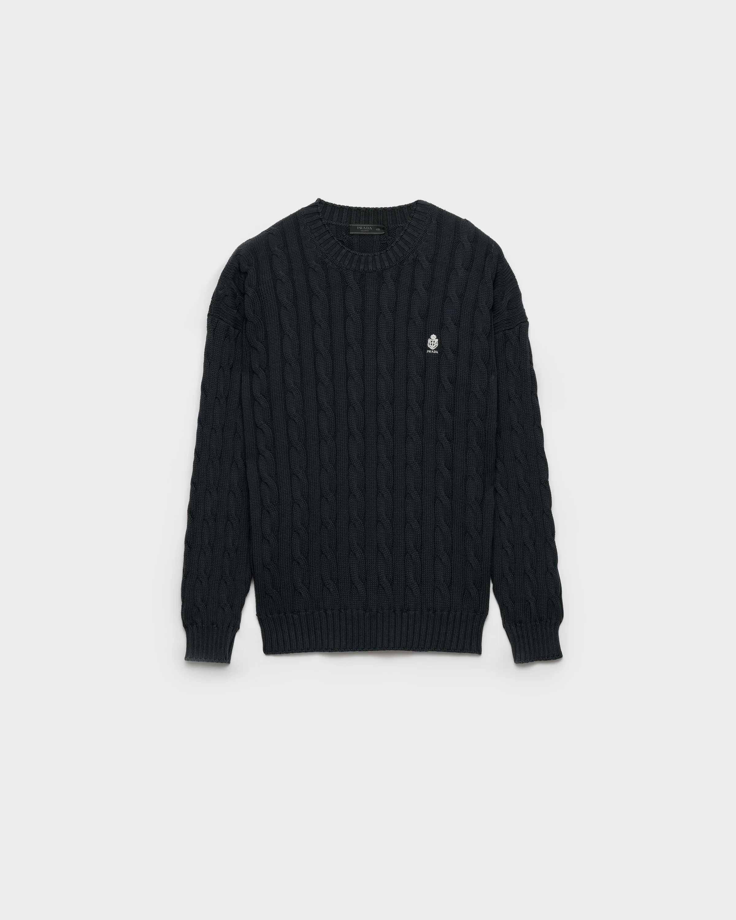 Cotton crew-neck sweater - 1