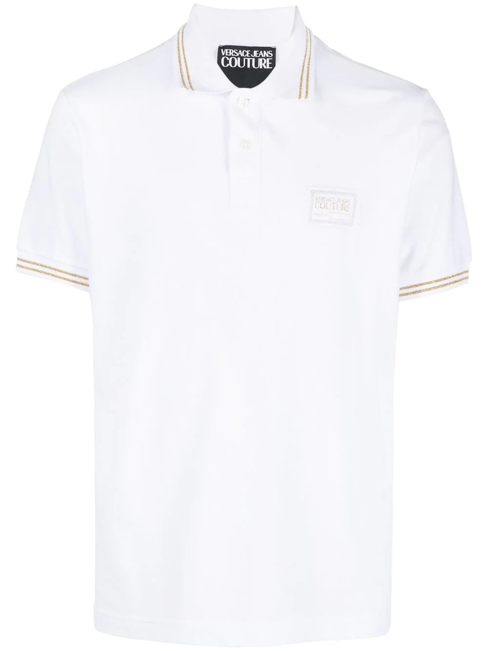 logo-embroidered polo shirt - 1