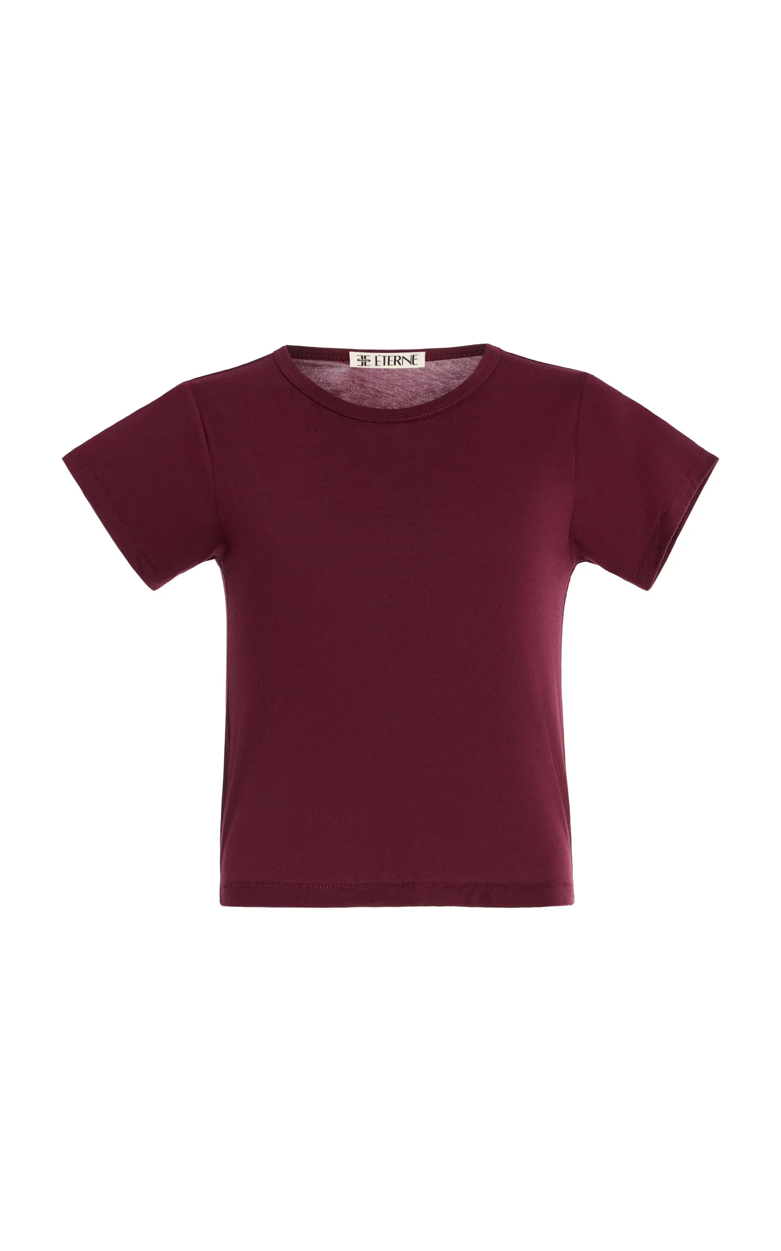 Cotton-Modal Baby T-Shirt burgundy - 1