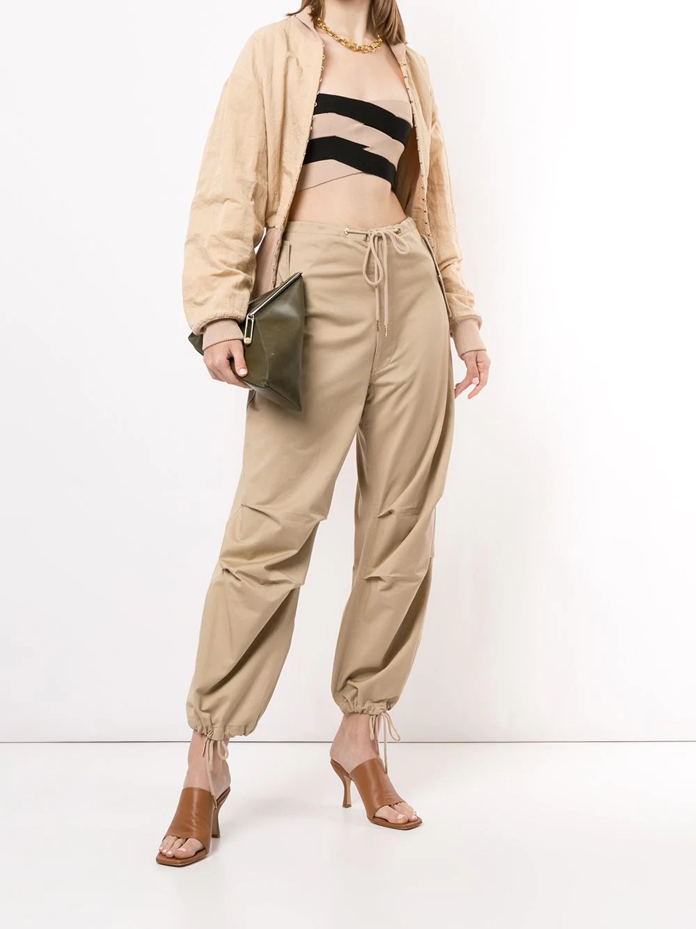 oversized drawstring trousers - 2