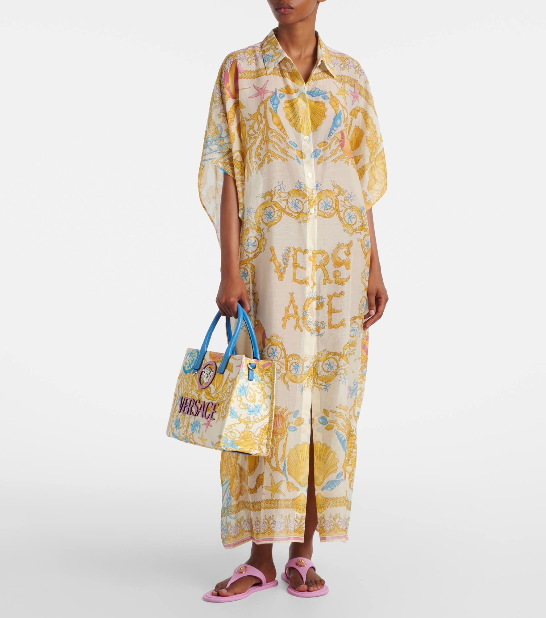 La Medusa Small printed canvas tote bag - 5