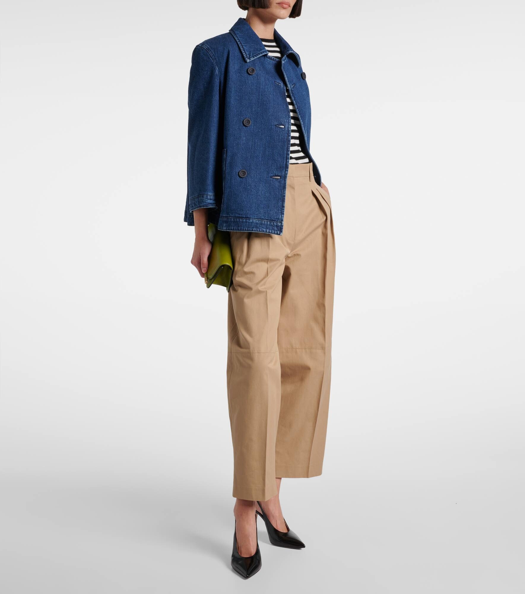 Dash high-rise cotton wide-leg pants - 2