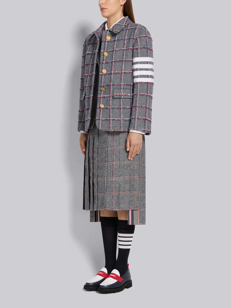 Multicolor Pebble Grain Leather Commando Sole Penny Loafer 6