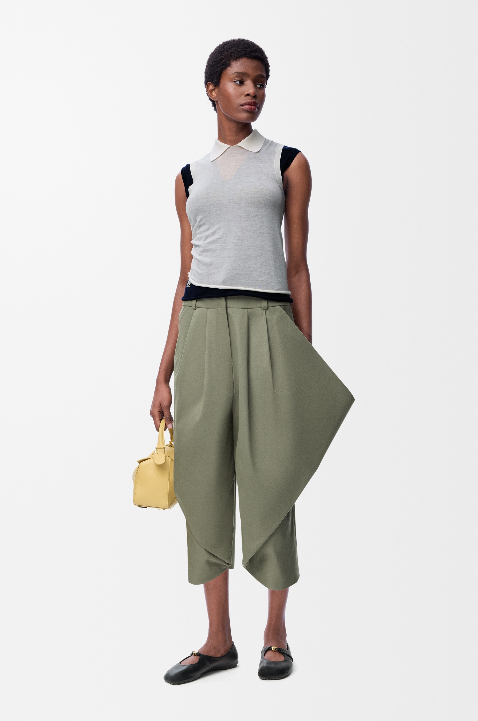 Draped top in cashmere - 2