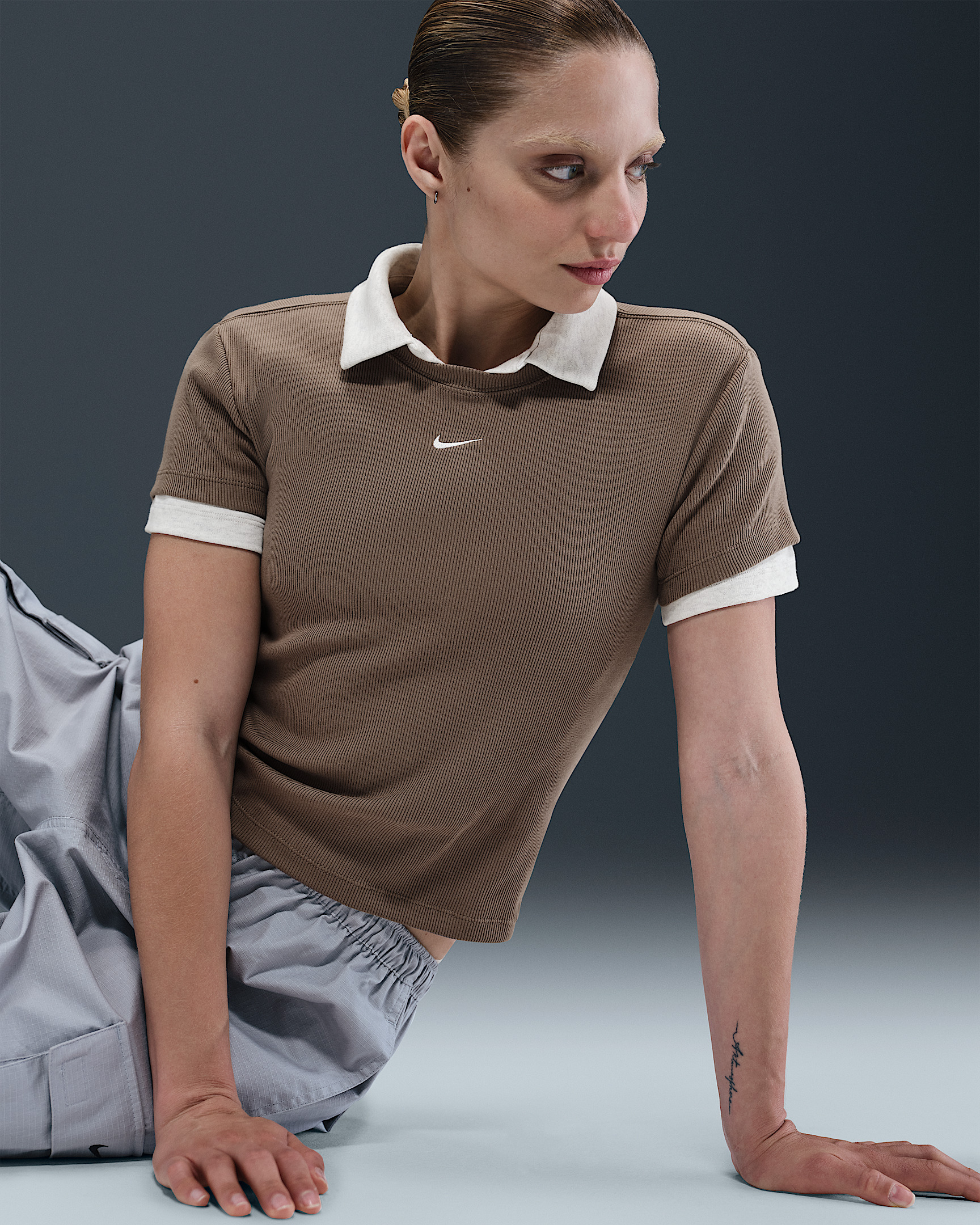 Nike Sportswear Women's Tight Ribbed Short-Sleeve T-Shirt - 3