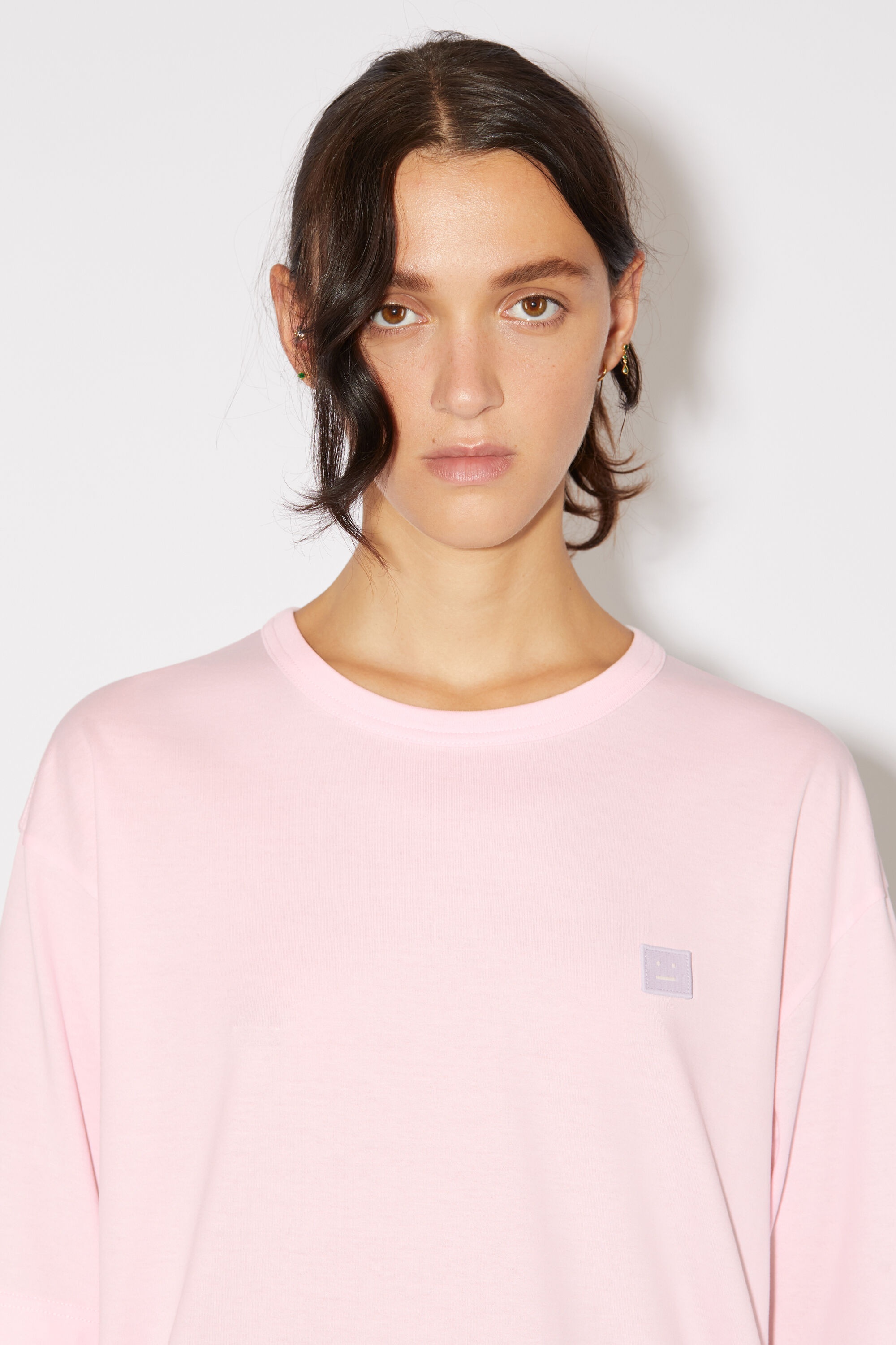 Crew neck t-shirt - Relaxed fit - Light pink - 4