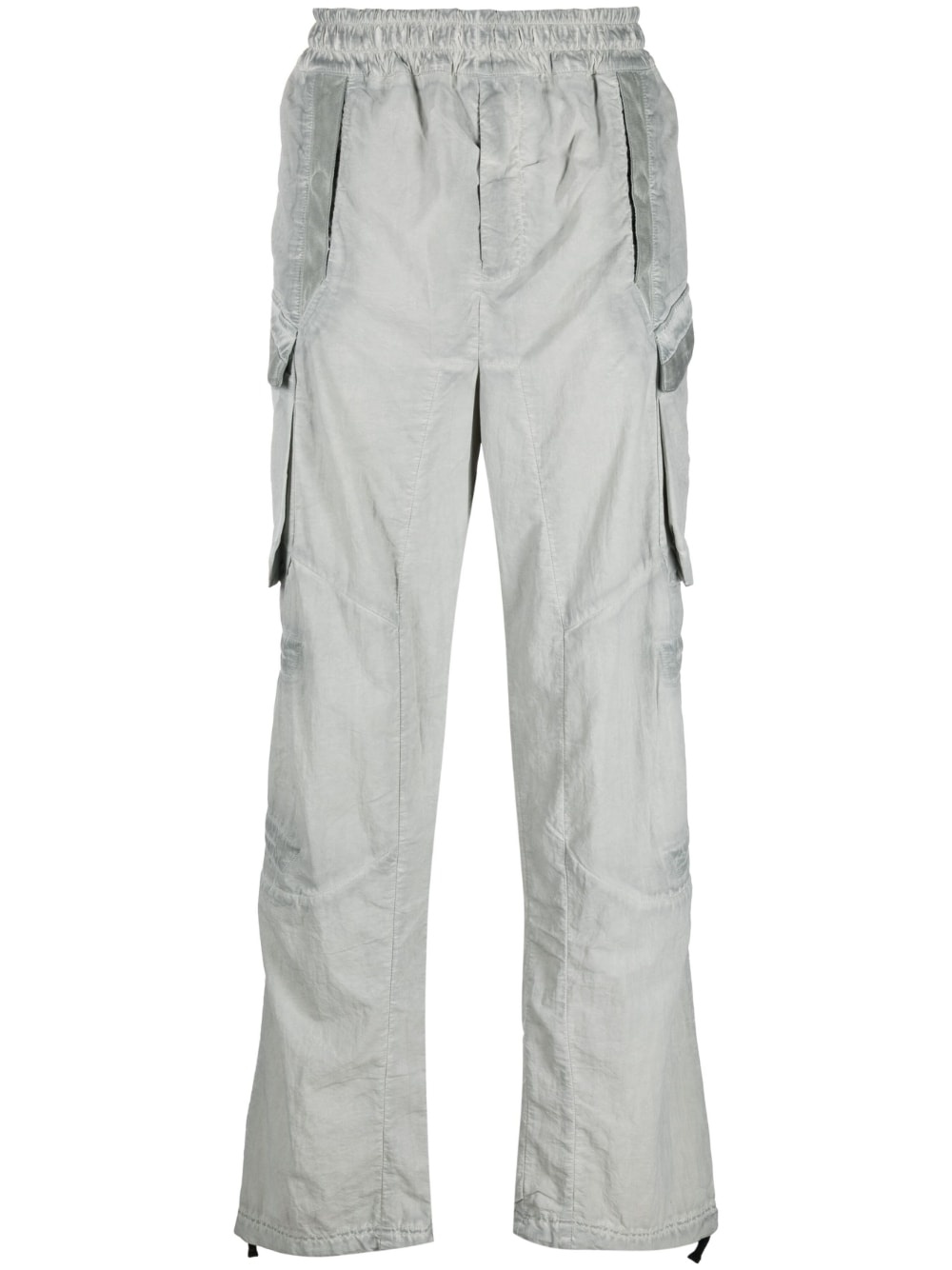 faded-effect cargo trousers - 1